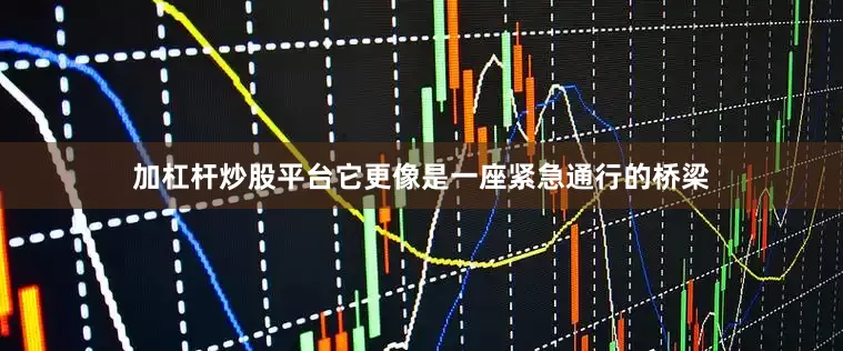 加杠杆炒股平台它更像是一座紧急通行的桥梁